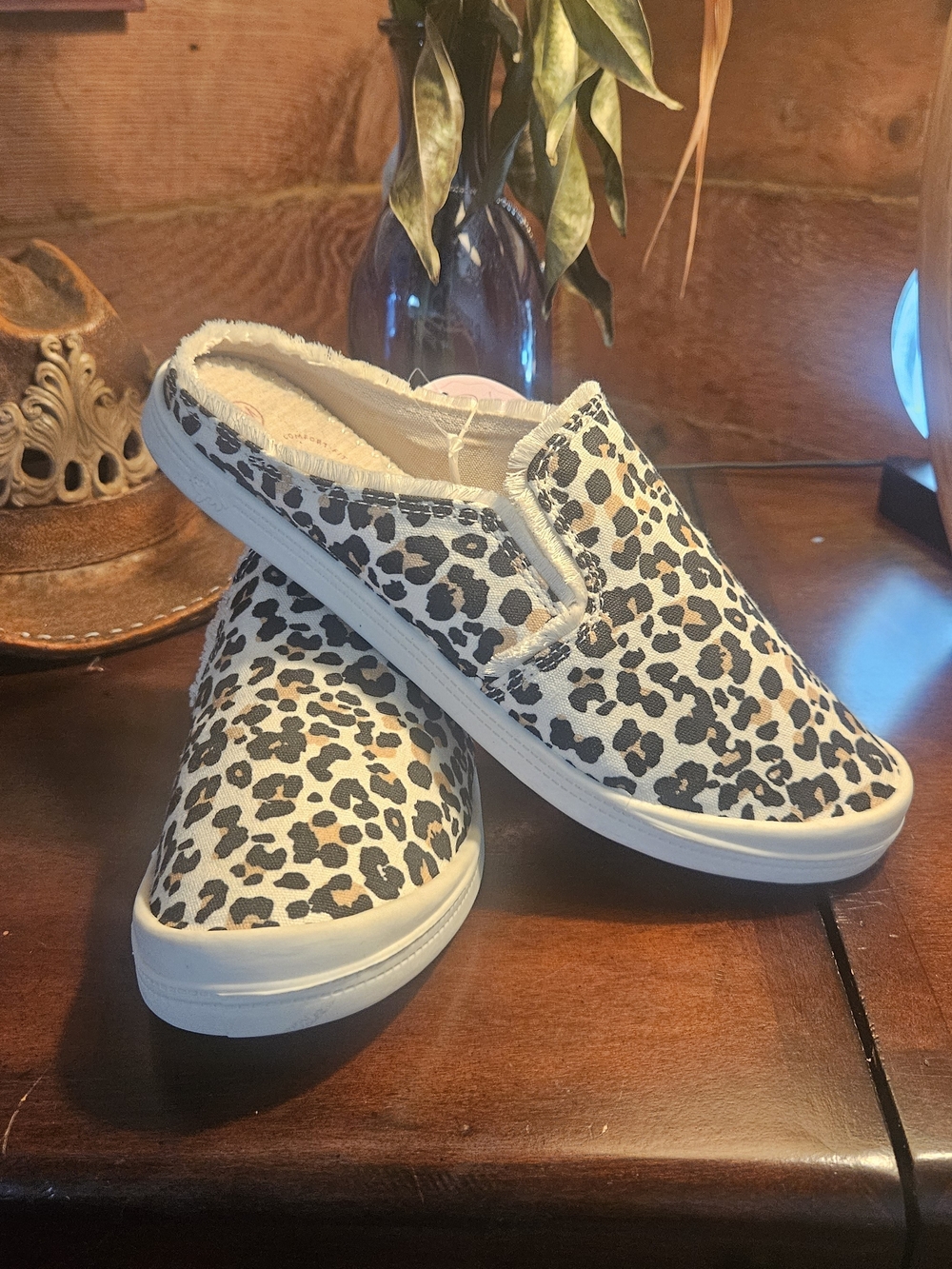 Jellypop Leopard Print Slip-On Sneakers - Black, Brown, Cream